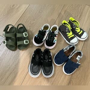 6T toddler shoe bundle - Van’s, Toms, All Stars and Osh Kosh